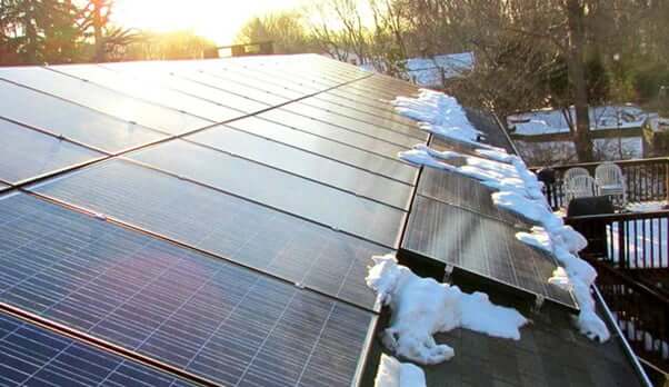 Do solar panels work in the snow