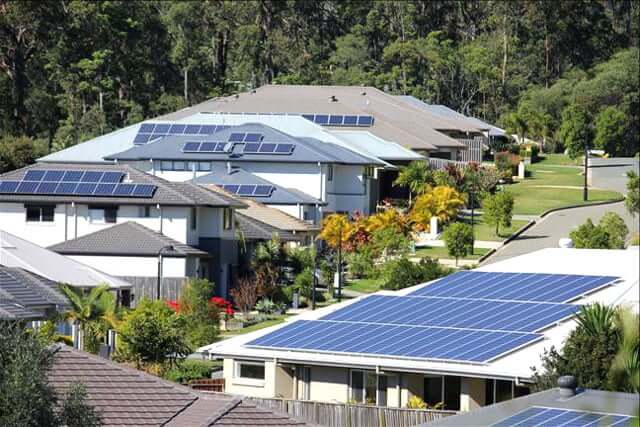 solar panels on QLD homes