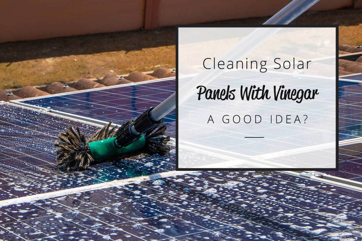 Cleaning solar panel with vinegar
