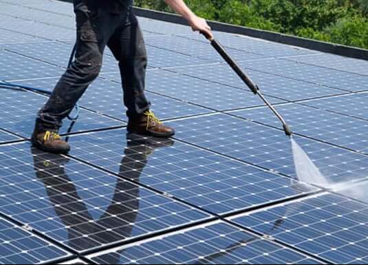 pressure washing solar panels can damage them