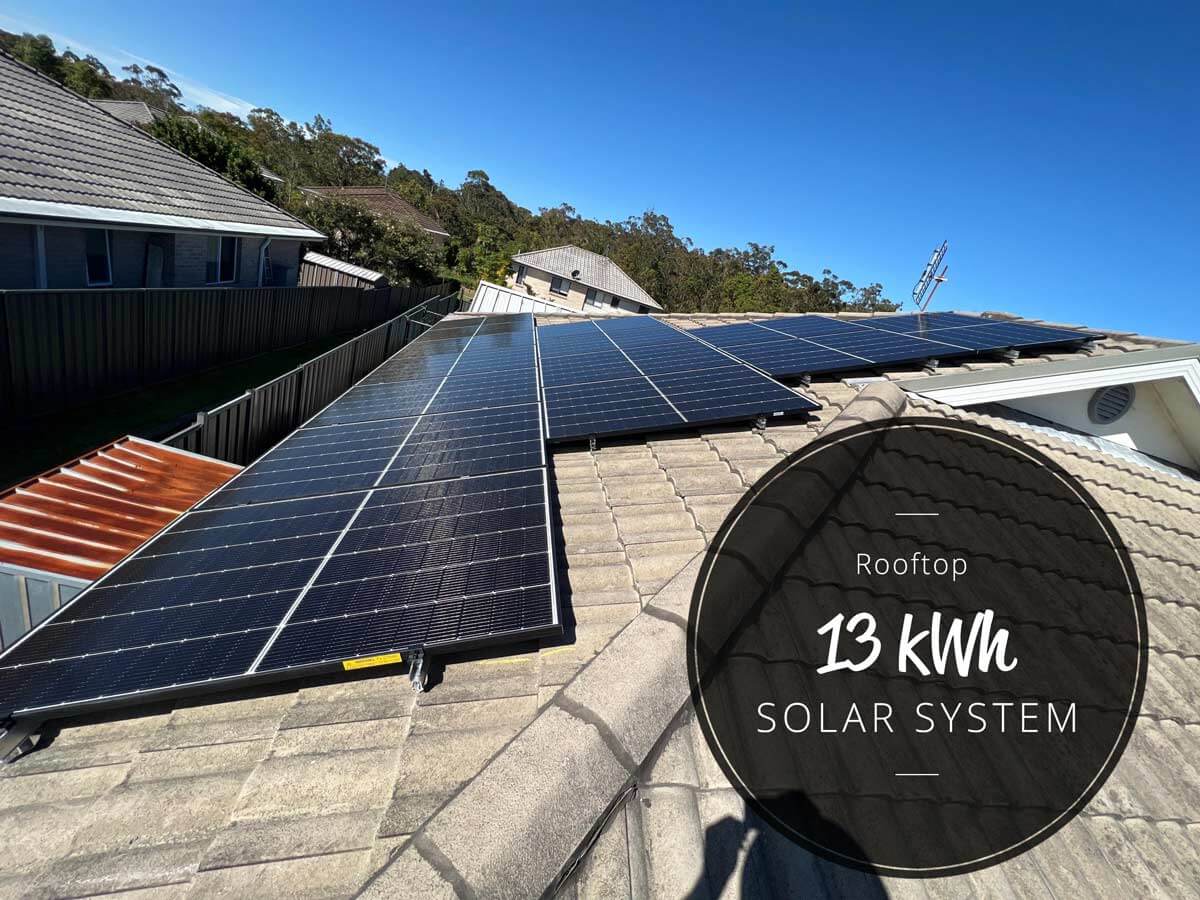 13kWh roottop solar system