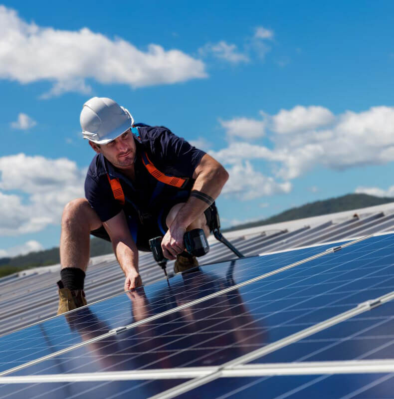 Solar panel installation accredited