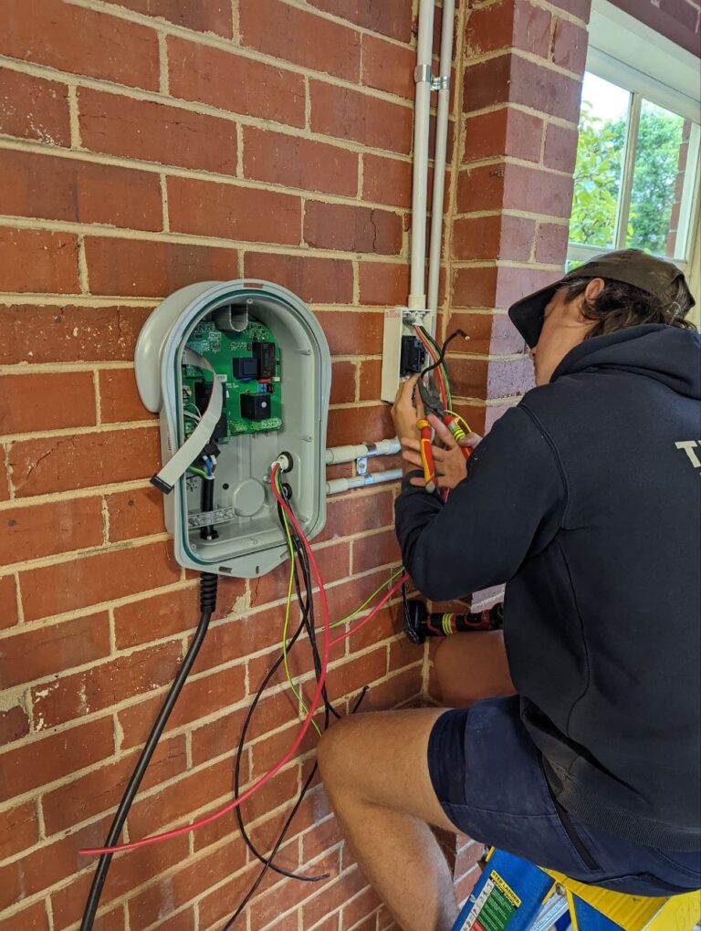 EV charger installed by Teaslec Electrical and Solar.jpg