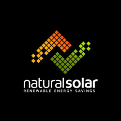 natural solar logo black