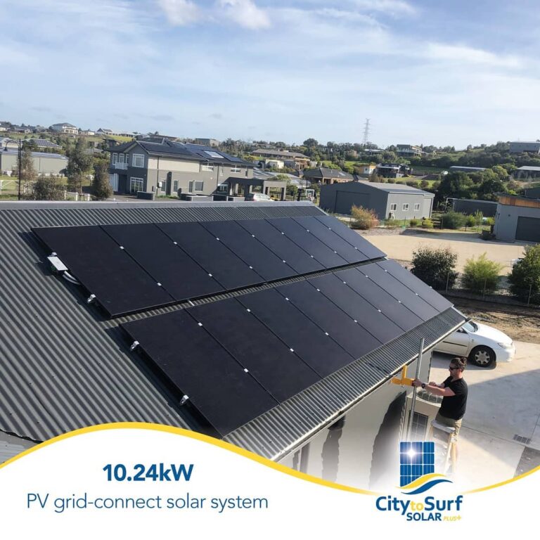 City To Surf Solar panel residential installation