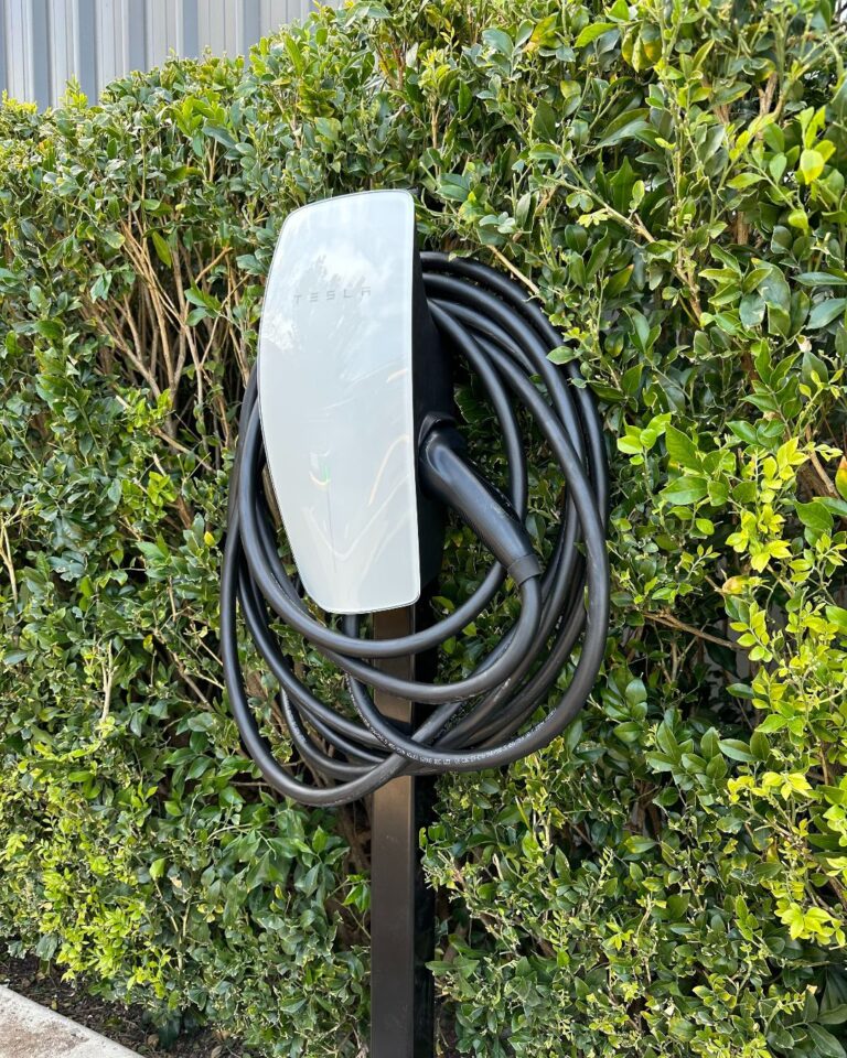 EV Charger installed by Exceed Solar