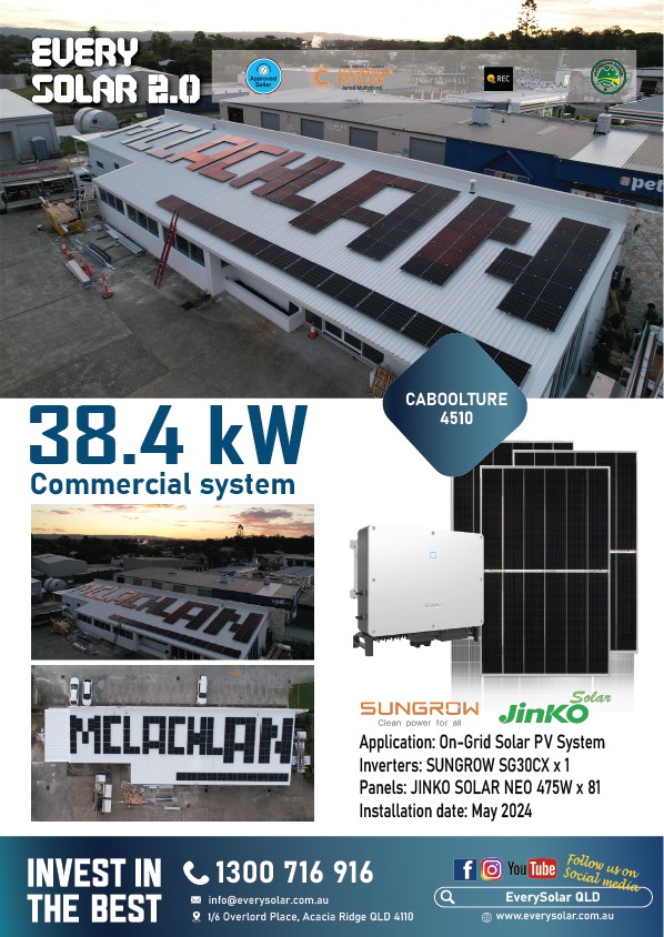 EverySolar 2.0 panel commercial installation