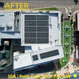 Go Green Go Solar panel commercial installation