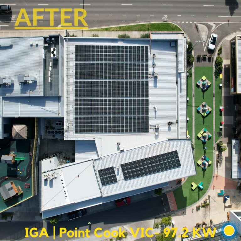 Go Green Go Solar panel commercial installation