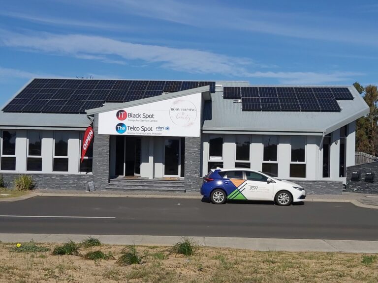 JCW Solar and Energy panel commercial installation