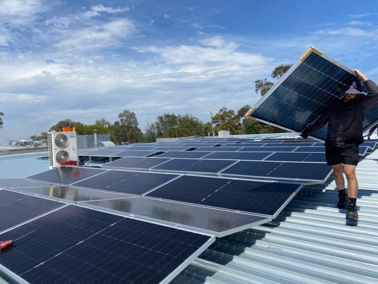 Perfect Solar Power panel commercial installation