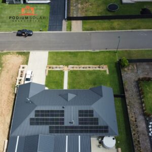 Podium Solar panel residential installation