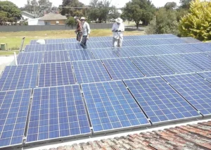 Saltwater Solar panel commercial installation