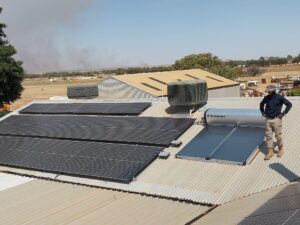 Solahart Geraldton panel commercial installation