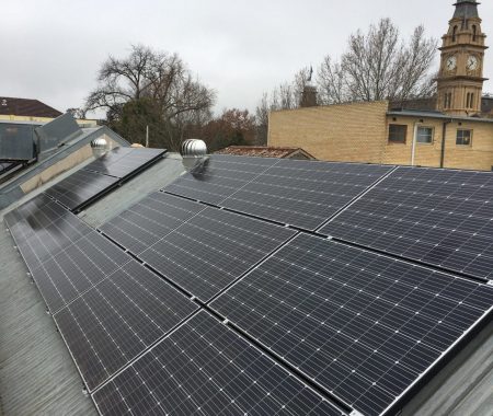 Solar Central panel residential installation