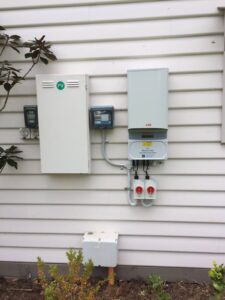 Solar Inverter and Battery installed by Click Control System