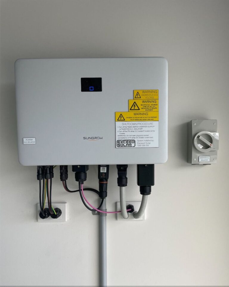 Solar Inverter installed by Exceed Solar