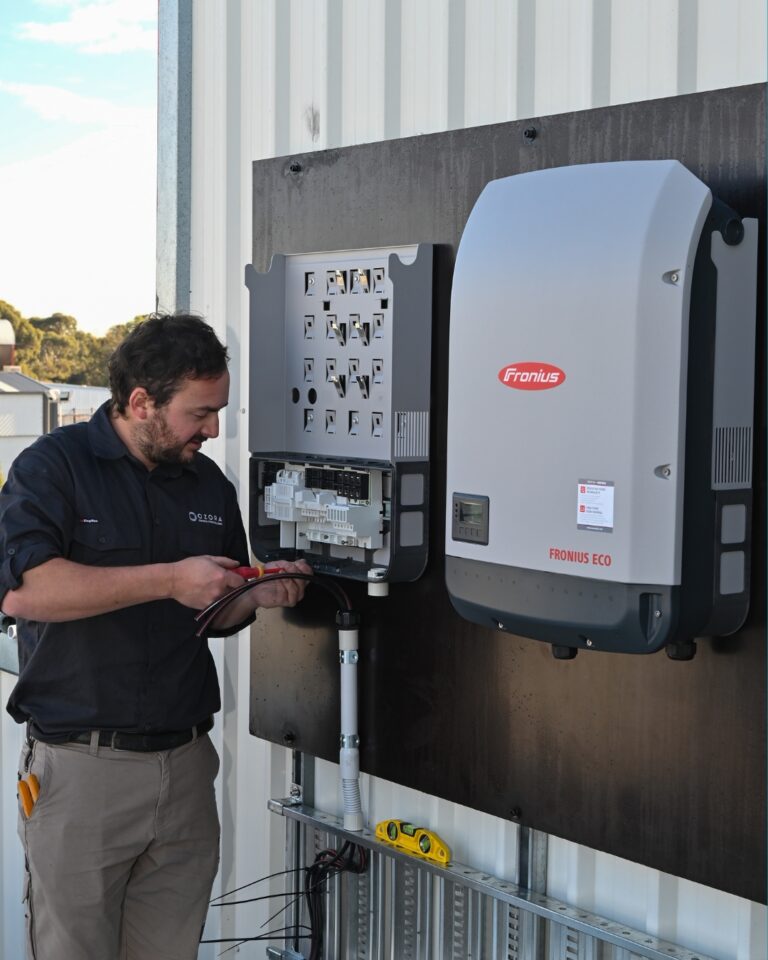 Solar Inverter installed by Ozora Electrical & Renewable Energy