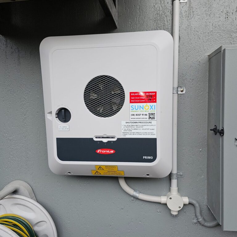 Solar Inverter installed by Sunoxi