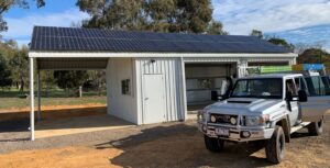 Sunergy Solar off grid panel installation