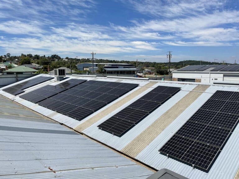 Waldron Solar Solutions panel commercial installation