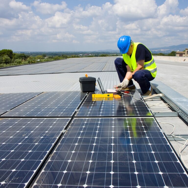 LV Solar & Renewable Energy panel commercial installation