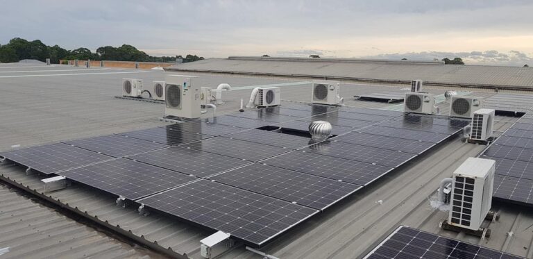 Rescom Solar panel commercial installation