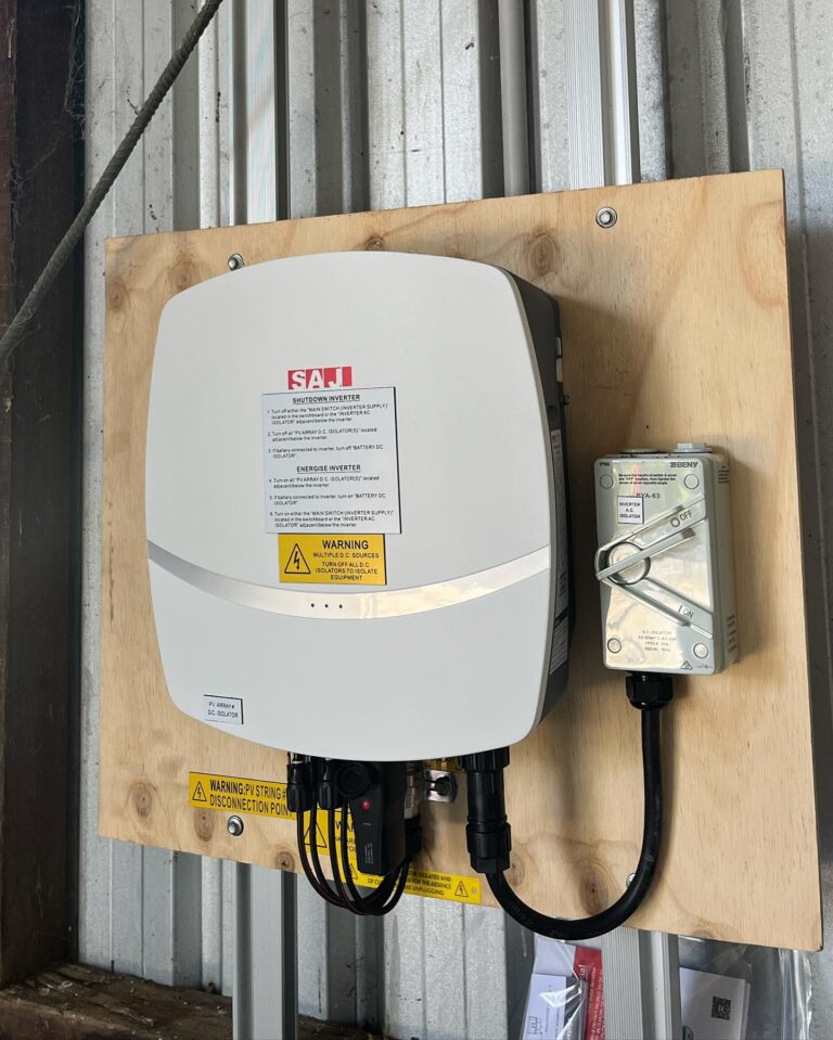 Solar Inverter installed by Electrical & Solar Solutions