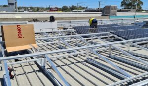 Watts Up Solar & Electrical panel commercial installation