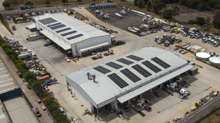 AP Solar and Batteries panel commercial installation