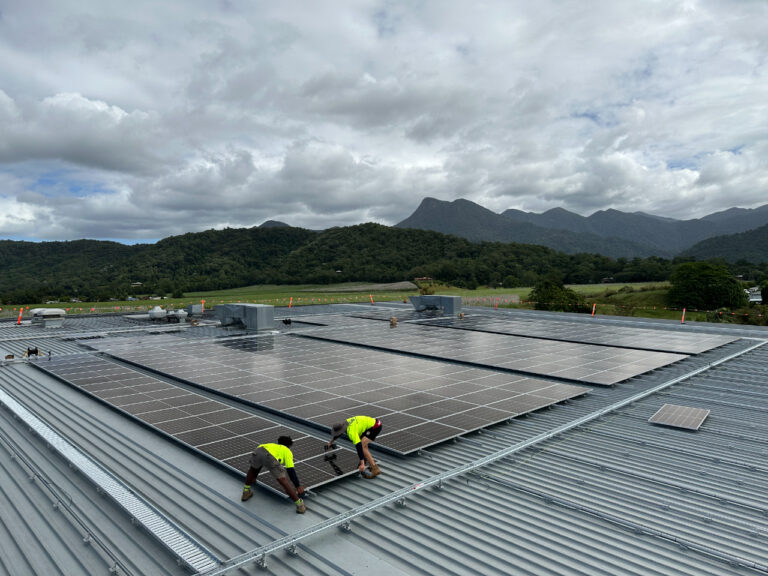 G Solar & Electrical panel commercial installation