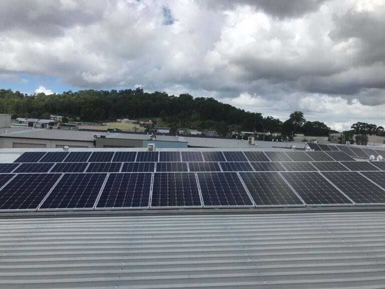 The SunWorks Solar panel commercial installation