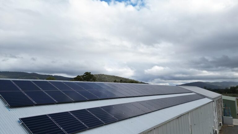 Tasmania Safer Solar panel commercial installation