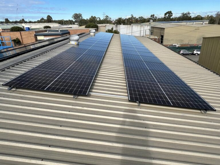 Nepean Solar Solutions panel commercial installation