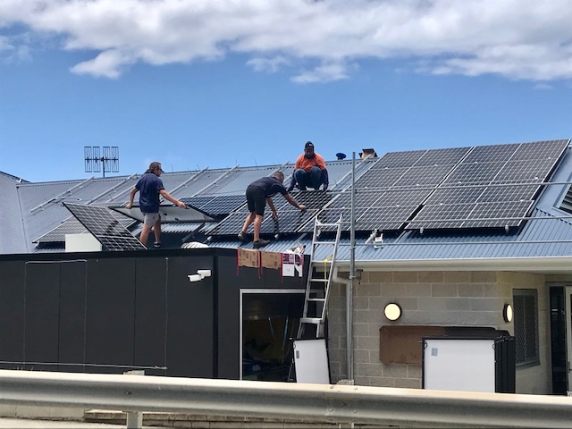 Solar Water Wind panel residential installation