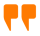 quote marks orange